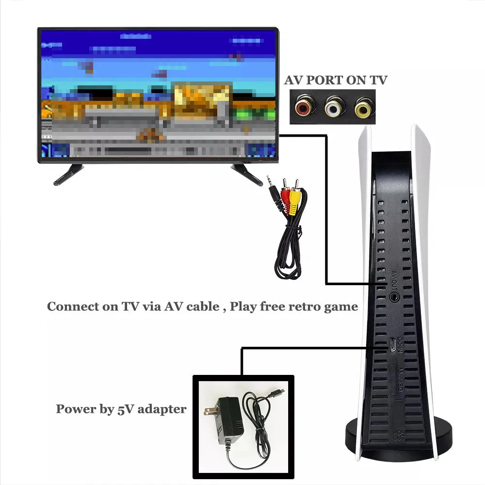 Game Station 5 - Video Game Console With 200 Classic Game