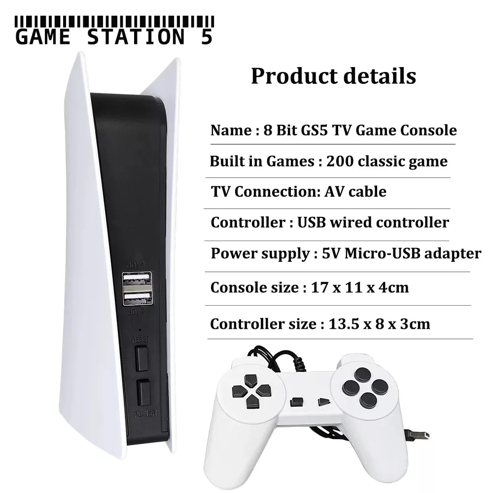 Game Station 5 - Video Game Console With 200 Classic Game
